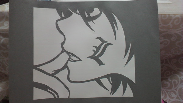 【切り絵】L