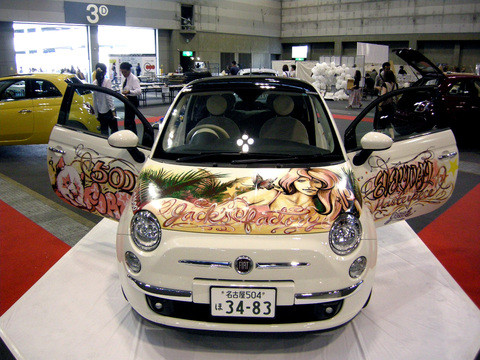 JACK＞LIVE PAINT SHOW＝CAR／FIAT500