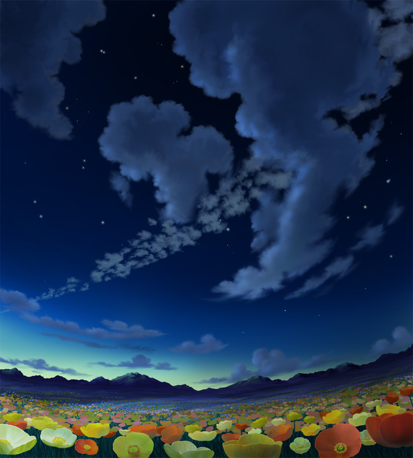 レインボーリゾートの夜明け