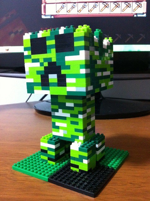 ﾅﾉﾌﾞﾛｯｸでMinecraftのクリーパーを作ってみた