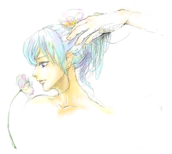 花と手