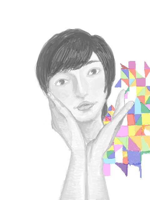 手ブロで描いたソンミンさん