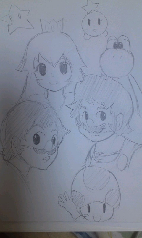 落書きマリオキャラ