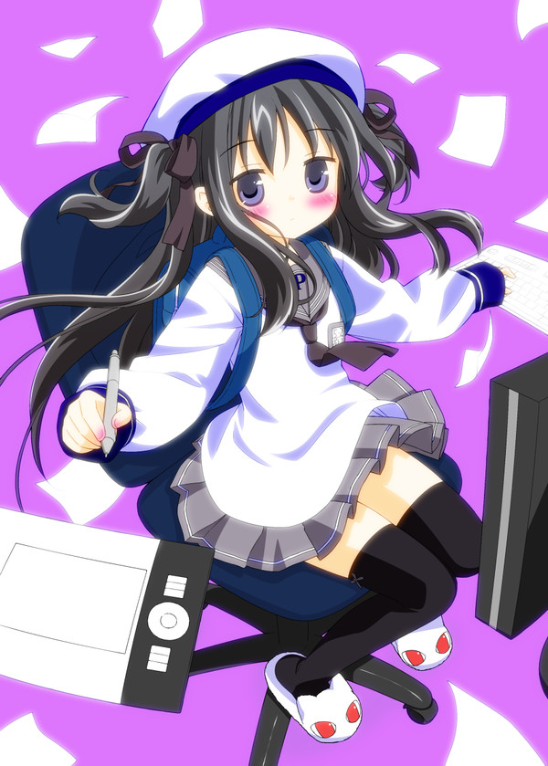 ほむほむカラーで塗ってみた