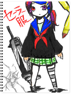 せーら服と機関銃