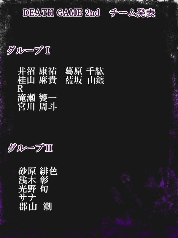 【ループ2nd】チーム表【アナウンス】