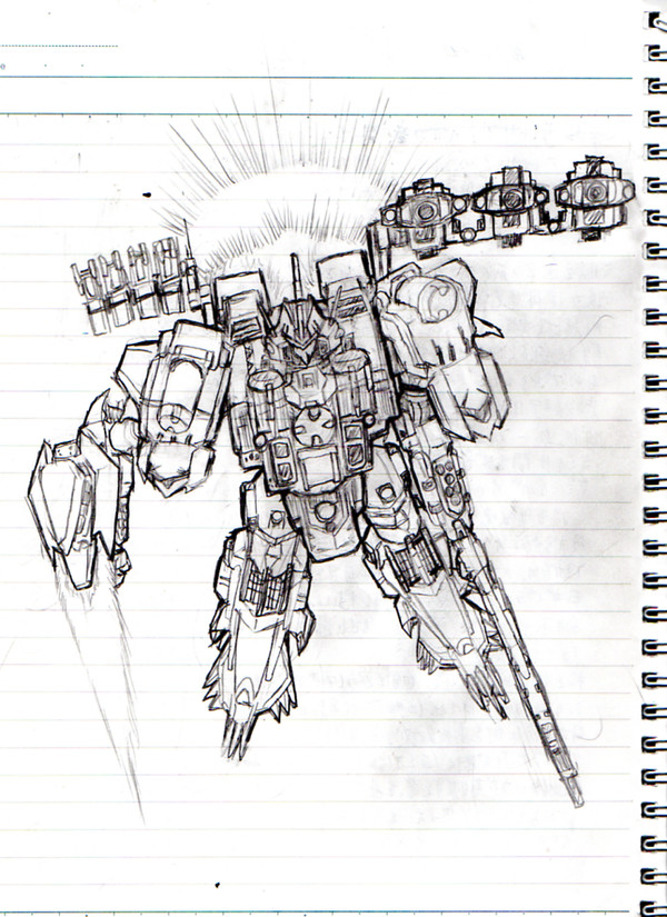 TYPE-LANCEL、嫁機のラフ絵