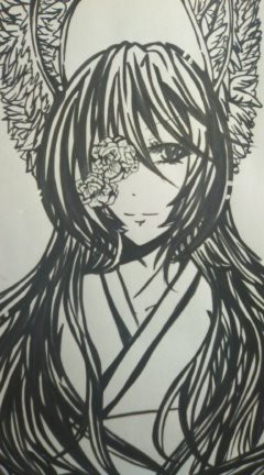 黒髪娘
