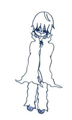 仮面つけてる感じのを描きたかったんだが…
