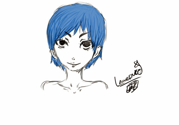 Blue-haired guy