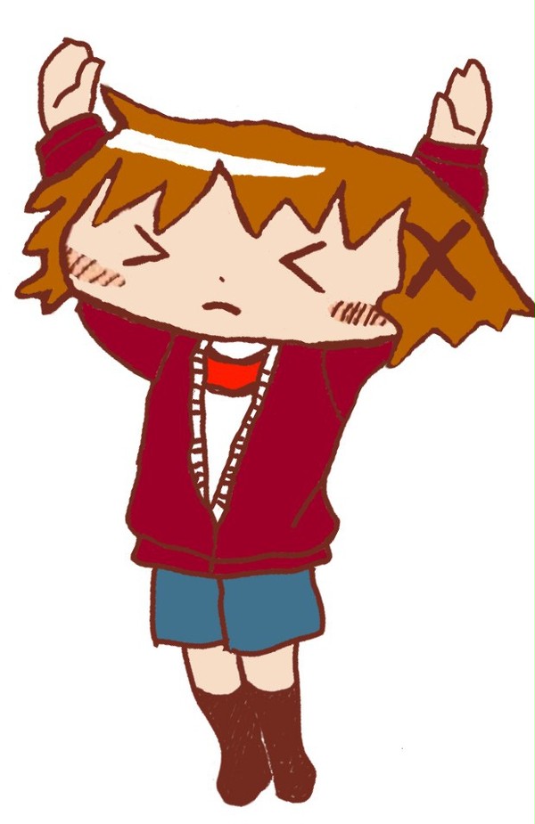 ゆのっち背伸び＼x＞ _ ＜x／