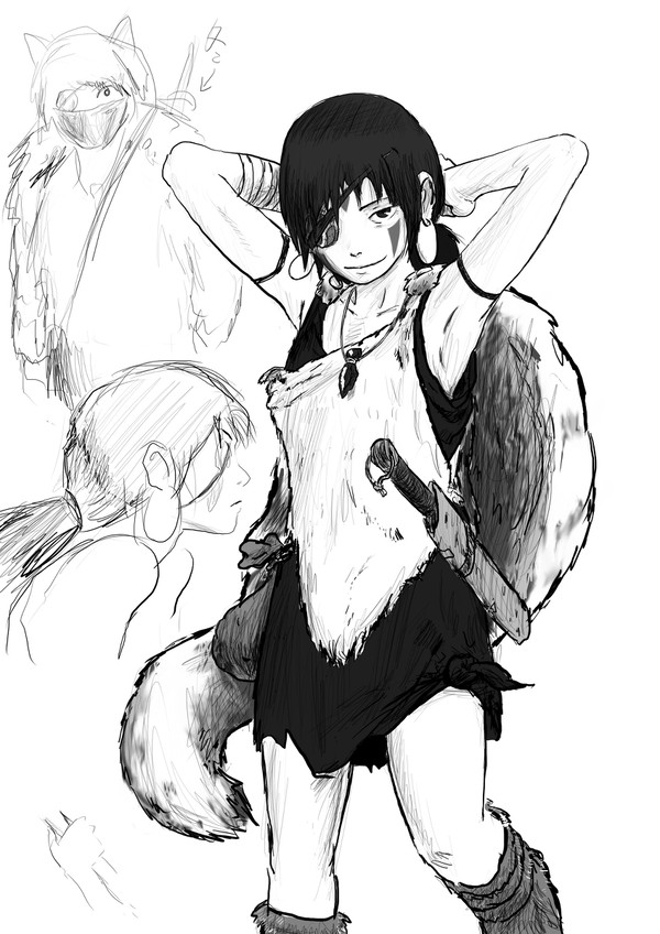 もののけ姫　サンをアレンジ