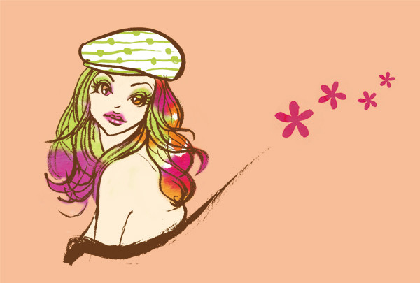 beret girl