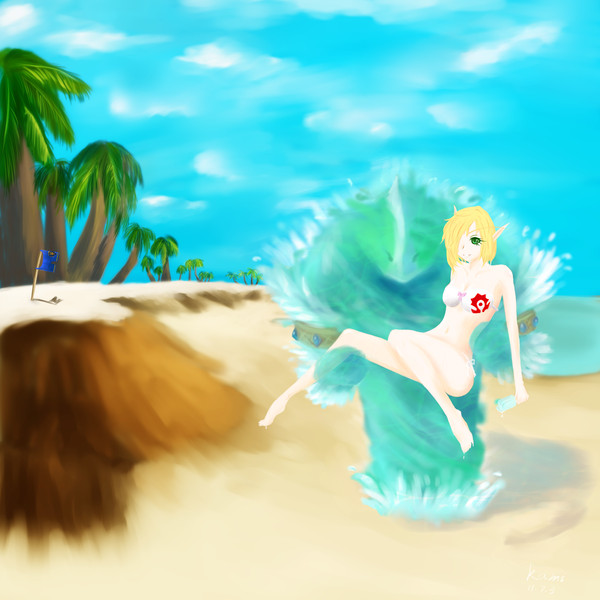 水着のblood elf