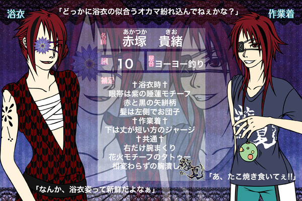 【絵師夏】赤塚貴緒【キャラシ】