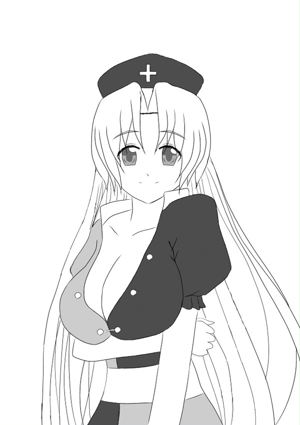 永琳を描いてみた