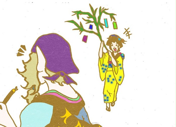 七夕の日の薬売りさんと加世さん