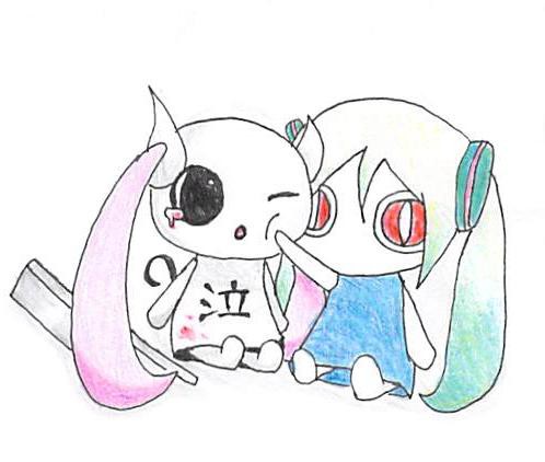 むにっ。