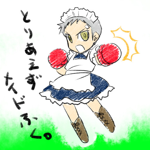 とりあえずメイドふく。
