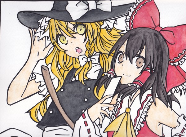 【切らせて】魔理沙と霊夢【いただきました】