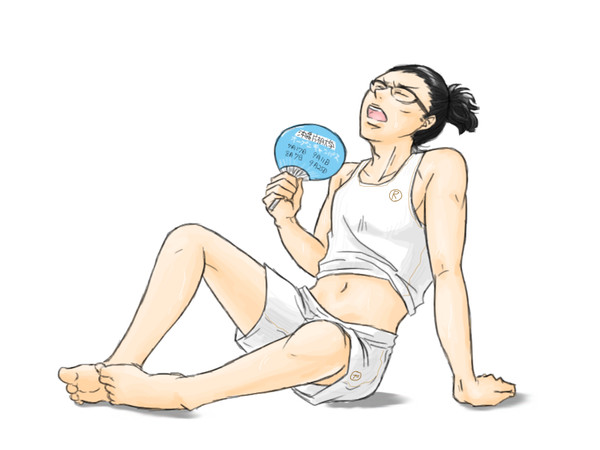 暑いですね。