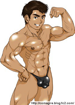 短髪マッチョ
