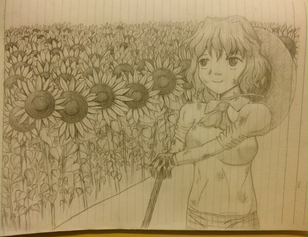ひまわり畑の主
