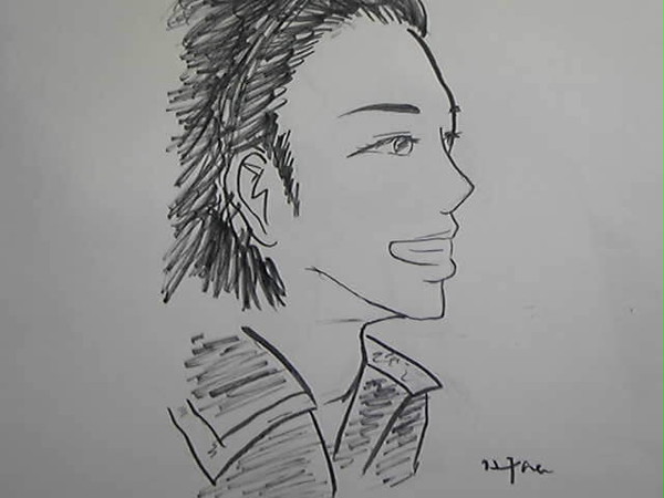 松本潤の横顔。