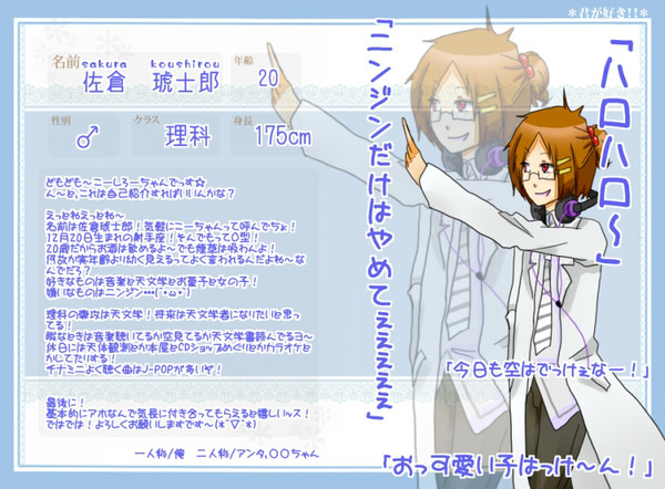 【君すき】佐倉琥士郎【キャラシ】補足できました
