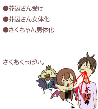 【芥辺受け】腐向け【性転換】