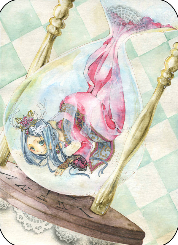 砂時計擬人化