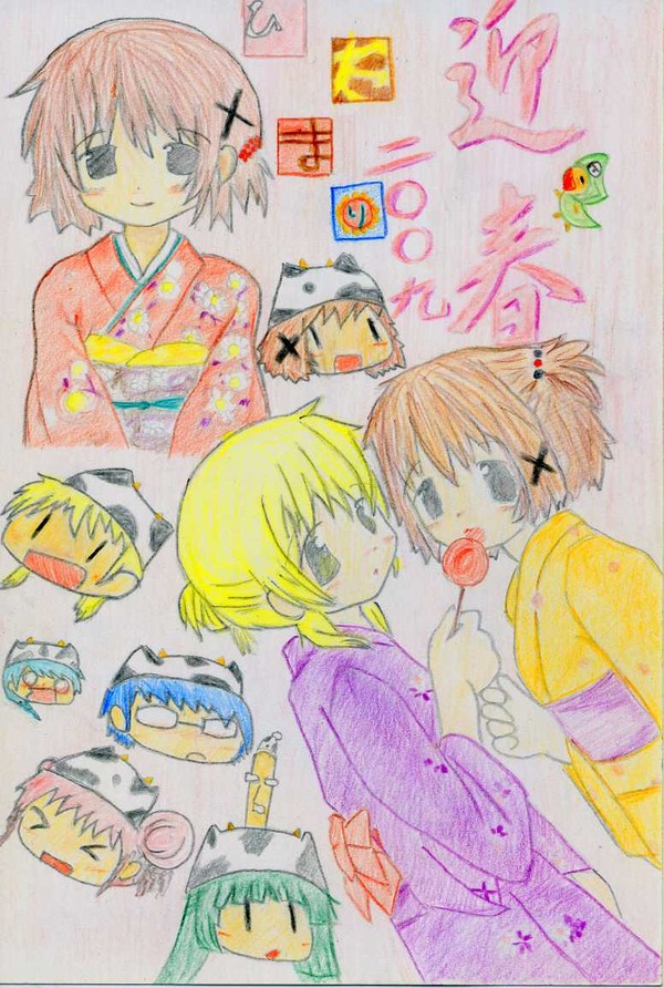 ２００９年　年賀状　ひだまり