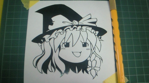 「魔理沙×ゆっくり」ステッカー