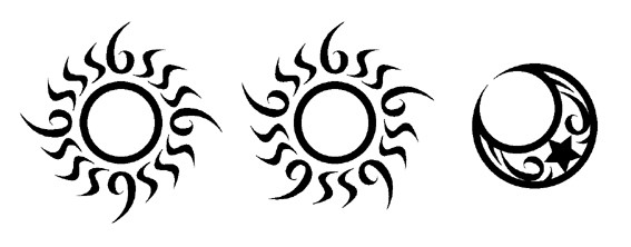 太陽と月…と星