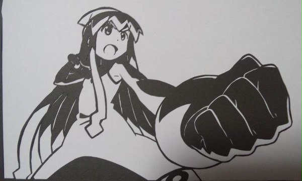 【切り絵】イカ娘【でゲソ!】