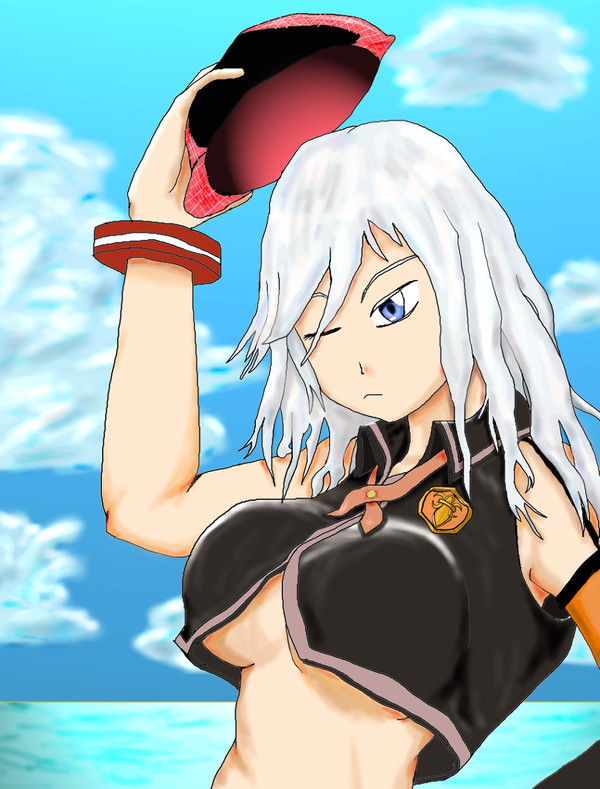 空と海と下乳と…