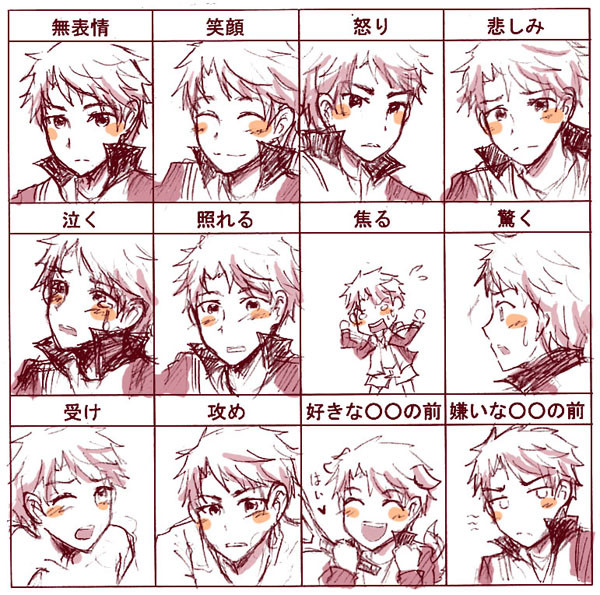 鳳くんの表情練習