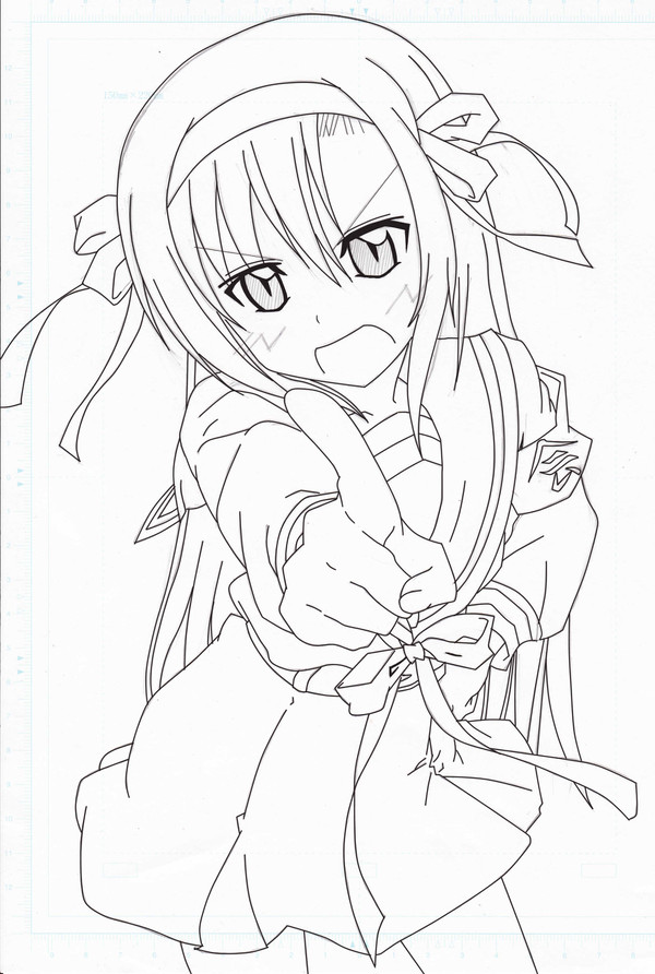 ハルヒナさん　線画