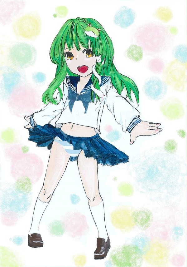 早苗ちゃんにうちの制服着せてみた