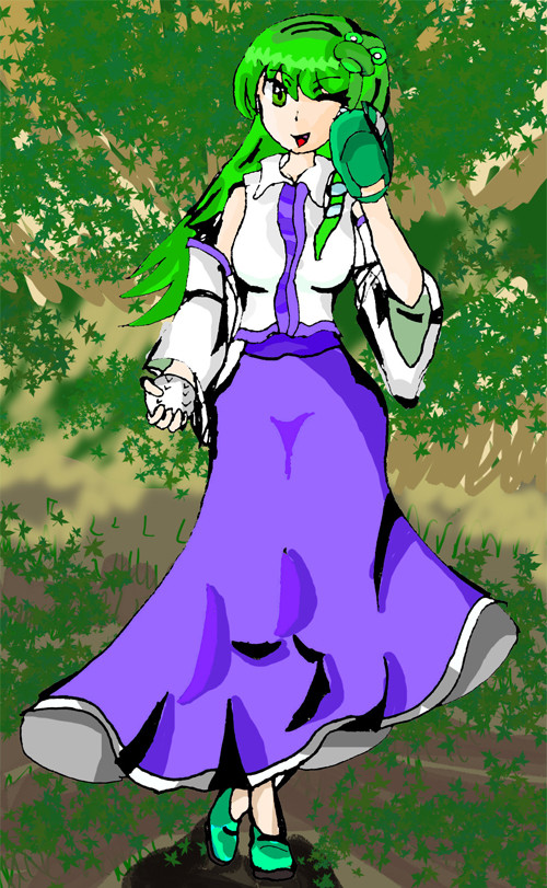 東方ソフト早苗立ち絵