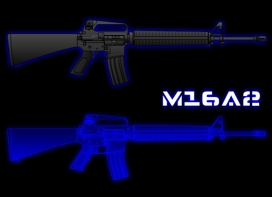 M16A2アサルトライフル