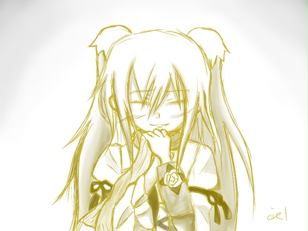 ゴスロリ少女の照れ笑顔