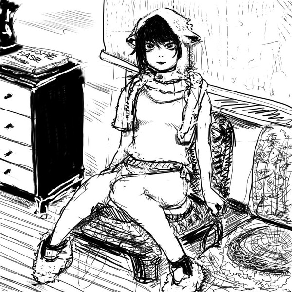 かぶりもの少女