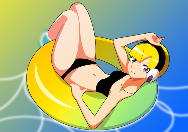 浮輪でぷかぷか