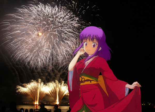 長谷部と花火大会