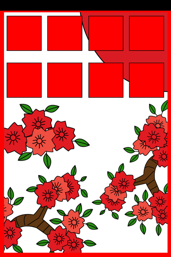 iPhone4壁紙　花札