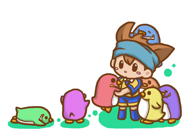 西園と7色ペンギン