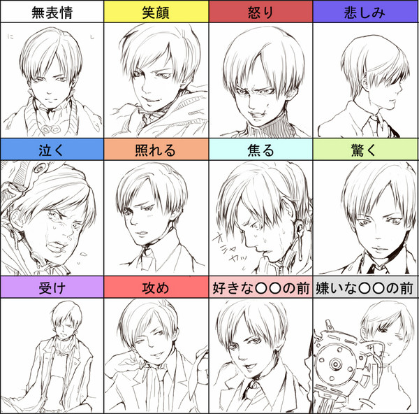 西くんで表情練習