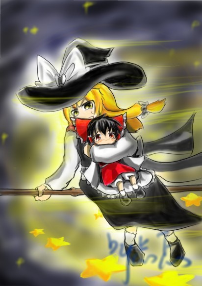 靈夢 魔理沙 東方 2