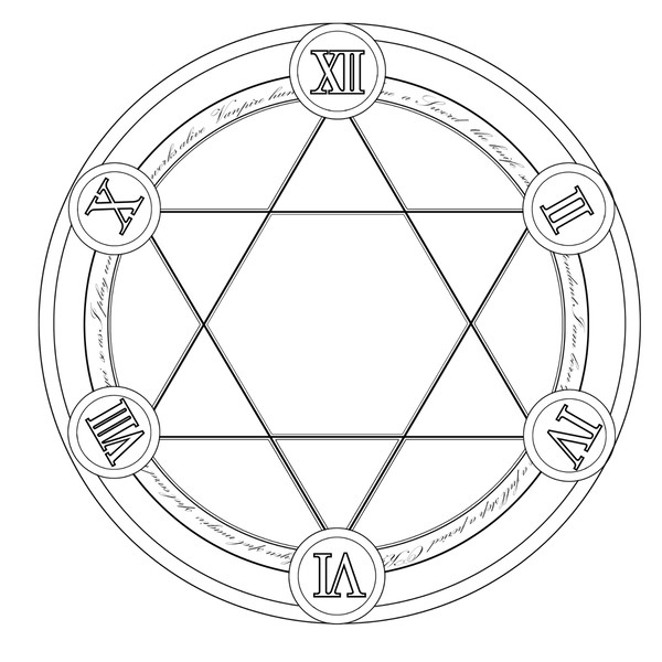 【素材】 魔法陣 時計 【フリー】